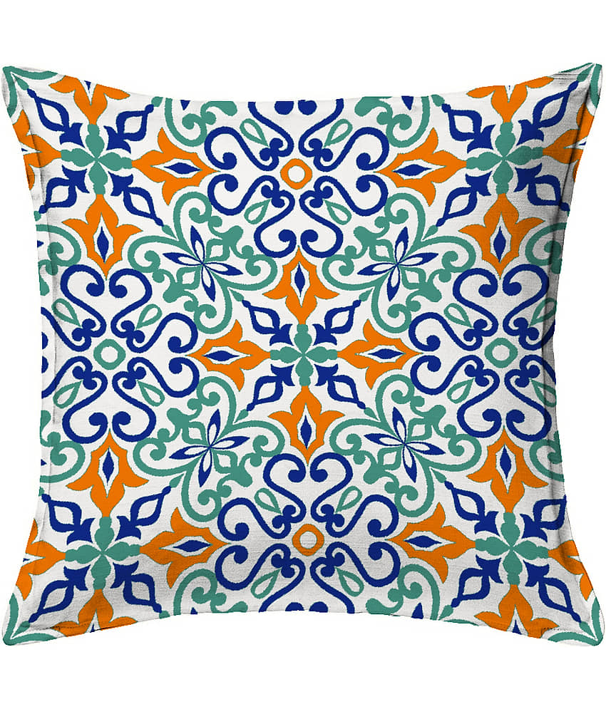 Houzzcode - Water Repellent Multi Polyester Pillow Covers 40x40x3 ( Pack of 1 ) view 2