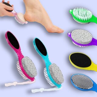 4-in-1 Foot Pedicure Brush with Pumice Stone Callus Remover view 2
