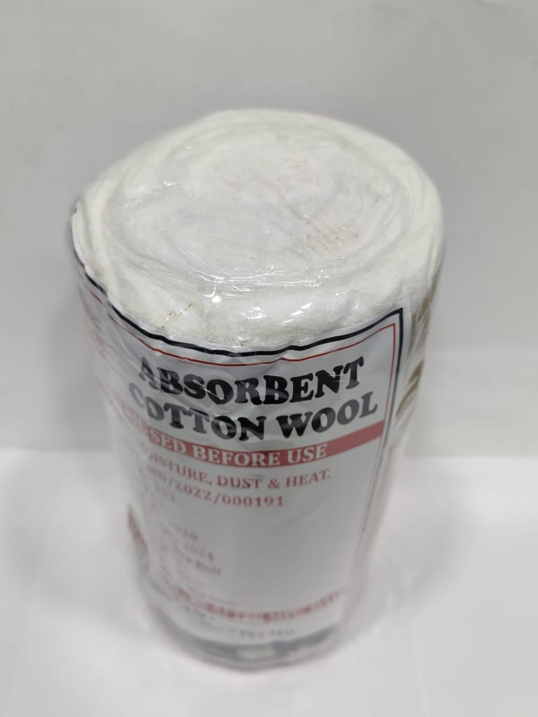DESCO Absorbent Pure Cotton Wool Roll For Makeup Remover Surgical First Aid Saloon Beauty and Baby Care, Pure Cotton (500 Gram) view 2