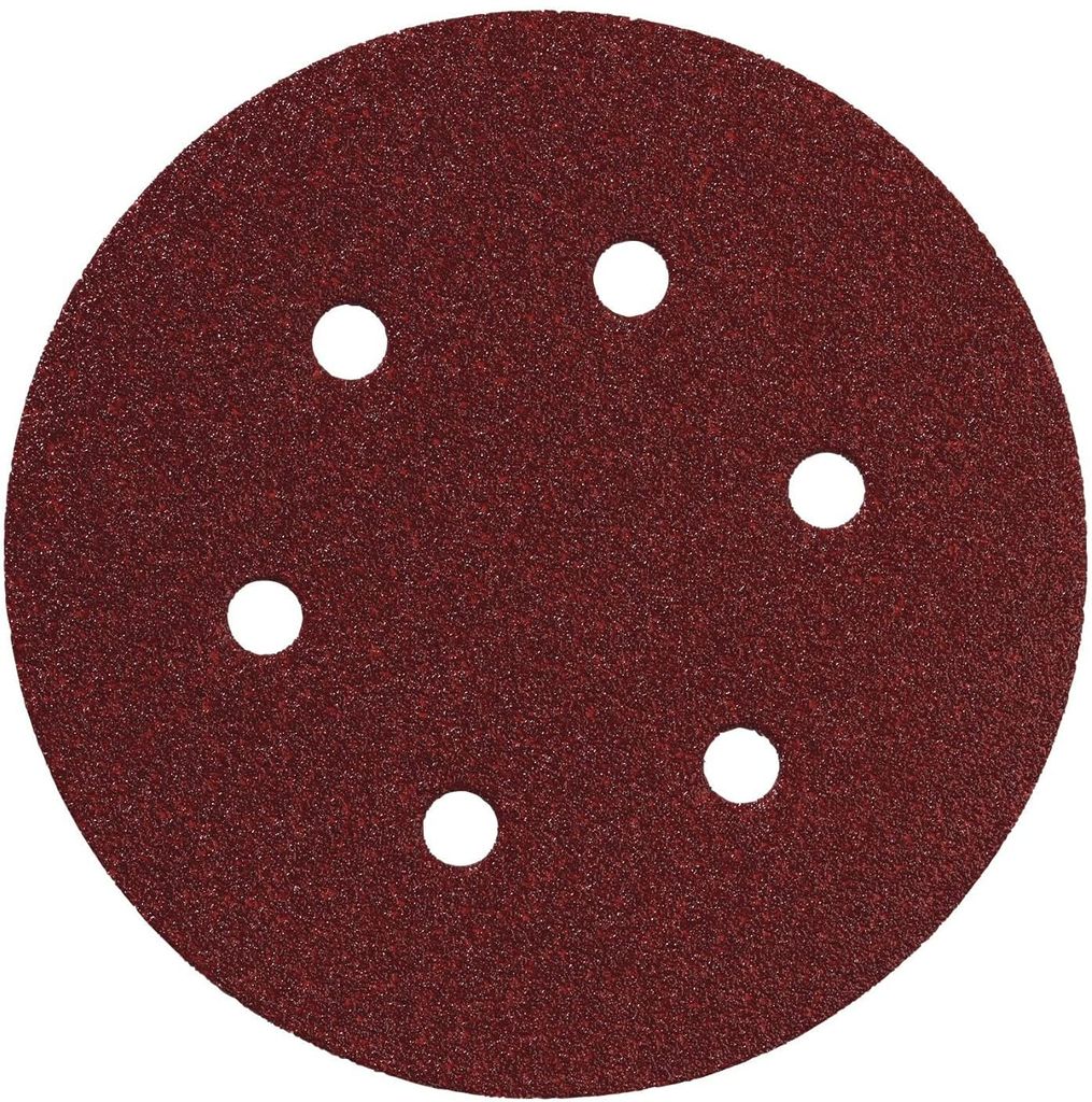 H9 Round Sandpaper 8-Hole Hook & Loop Sanding Disc 5 inch for Orbital Circular Sander 125mm (Combo 65 Pcs) (36,60,80,100,120-10+180,220,320-5 Grits) view 2