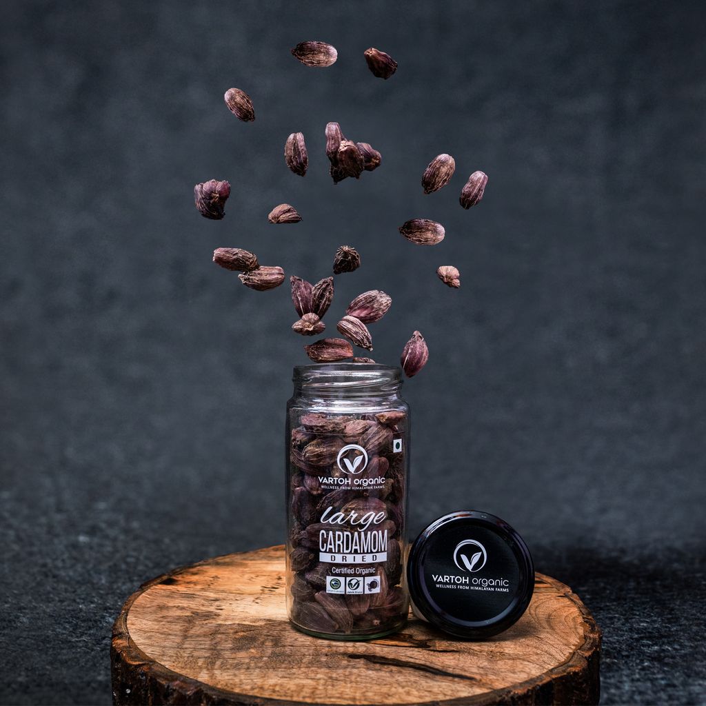 Vartoh Organic Large Cardamom Dried