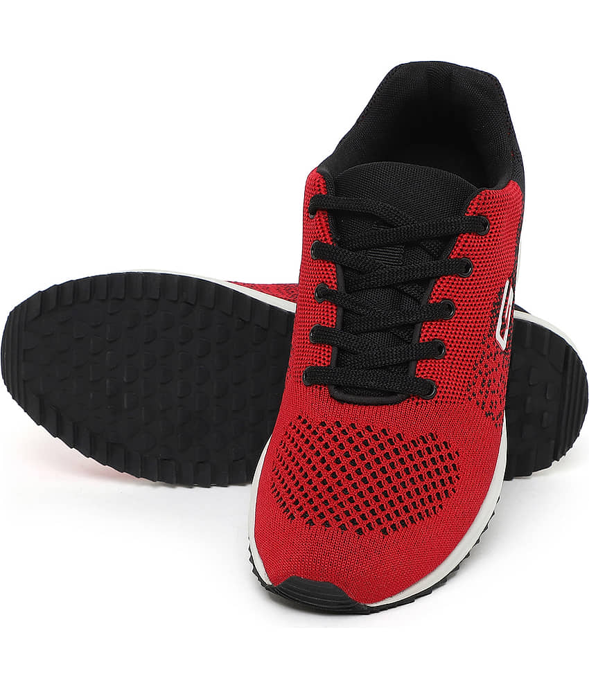 GOLDSTAR STARLITE-02 Red Men's Sports Running Shoes view 2