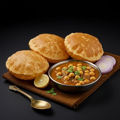 Poori Chole (4 Pcs)