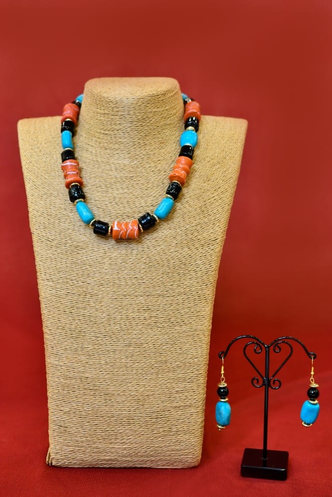 Ceramic Bead Necklace view 2