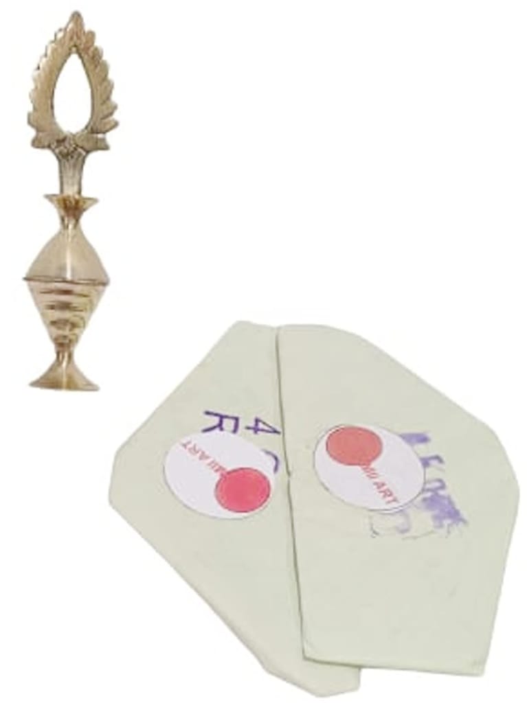 Mii Art Brass surmedani with surma use in eye's muckap[size-10cm] 1pes view 2