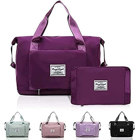 Viva Smart Travel Duffel Bag | Shoulder Bag | Expandable Folding Travel Bag for Women | Waterproof Luggage Bag for Travel (Dark Purple Color) view 2
