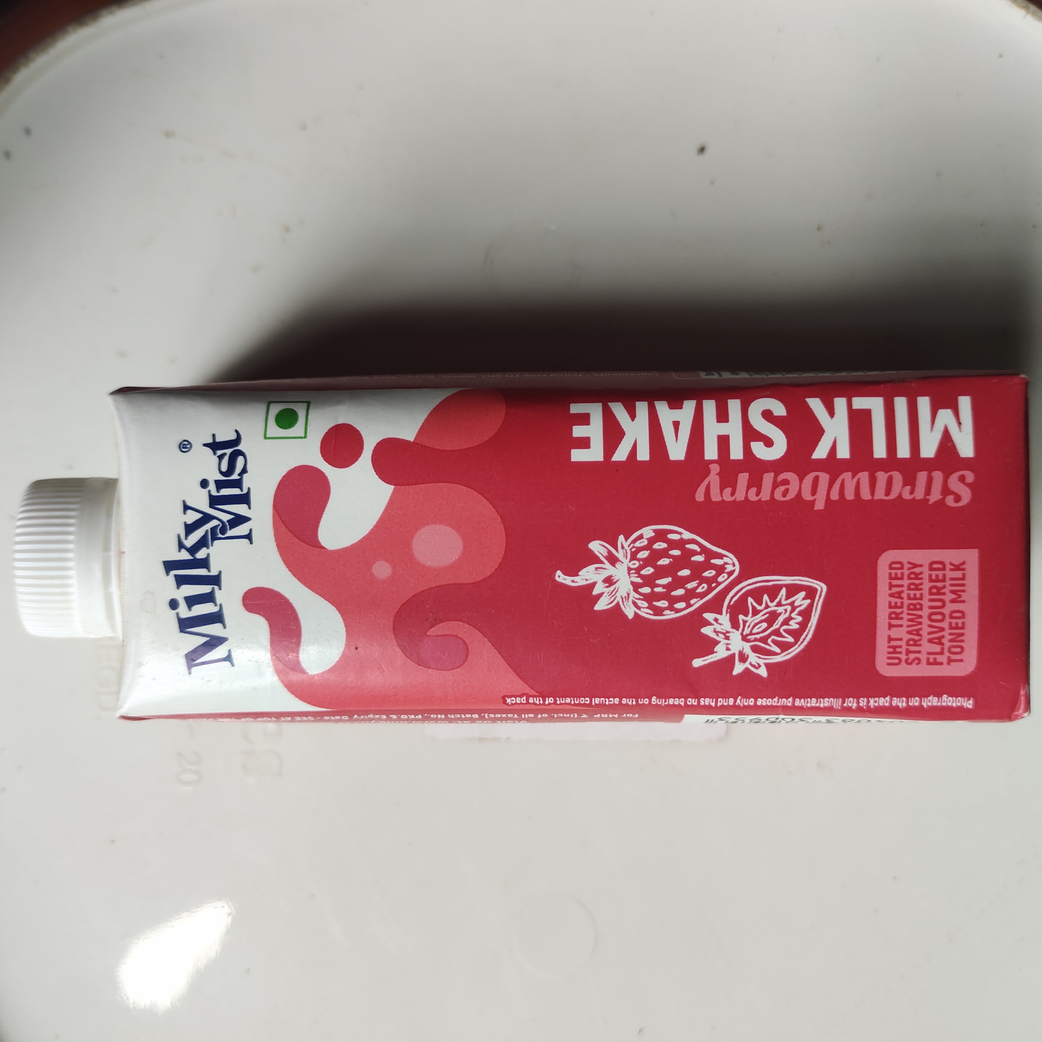 Milky mist strawberry milk shake