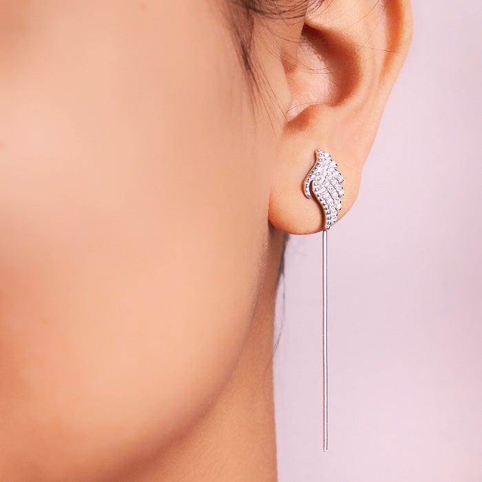 Silver Fly High Earrings view 2