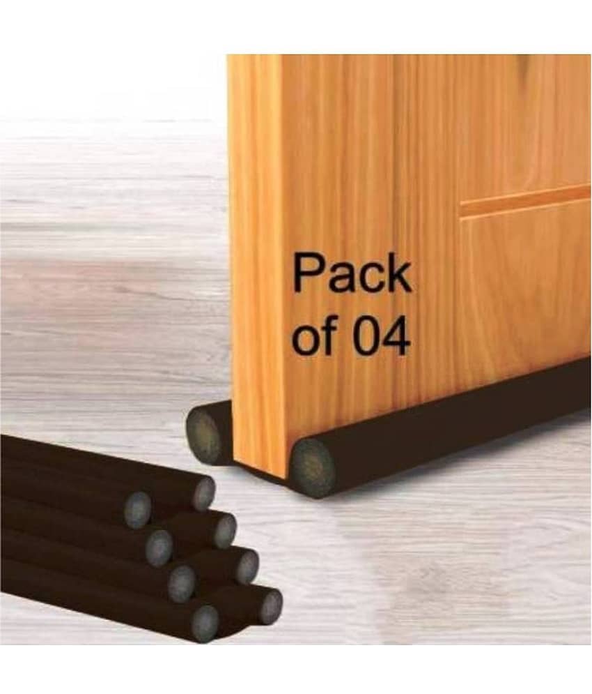 Croon Door Bottom Sealing Strip Guard For Door (Size-39 inch) (Pack of 4 ) (Brown) Door Seal view 2