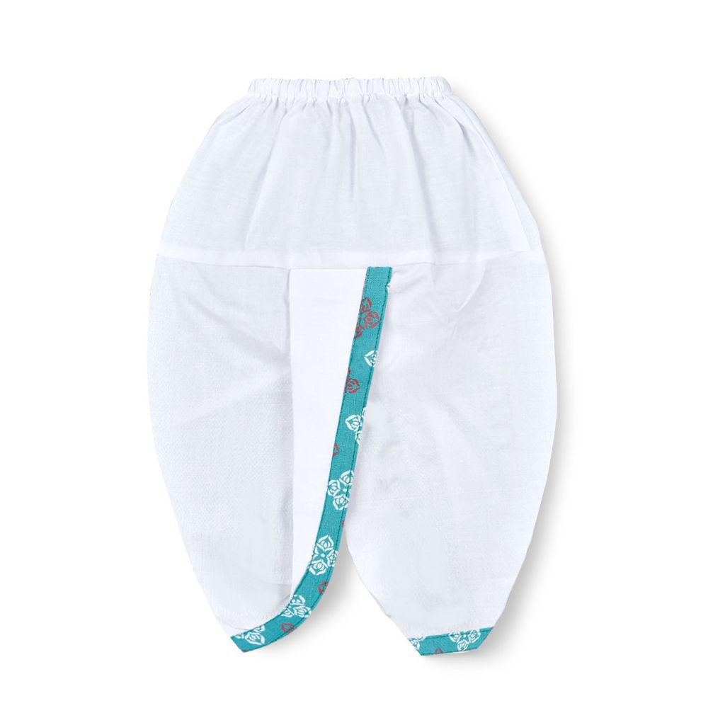 mustmom Rice Ceremony Full Sleeve Cotton Ethnic Dress Kids Lungi Dhoti Kurta Set for Boy view 2