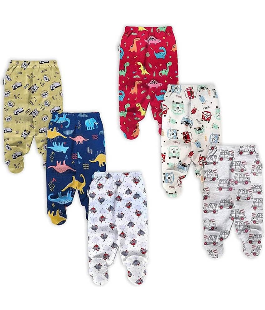 NammaBaby Pack of 6 Baby Boys Cotton Blend Pyjama ( Multi Color ) view 2