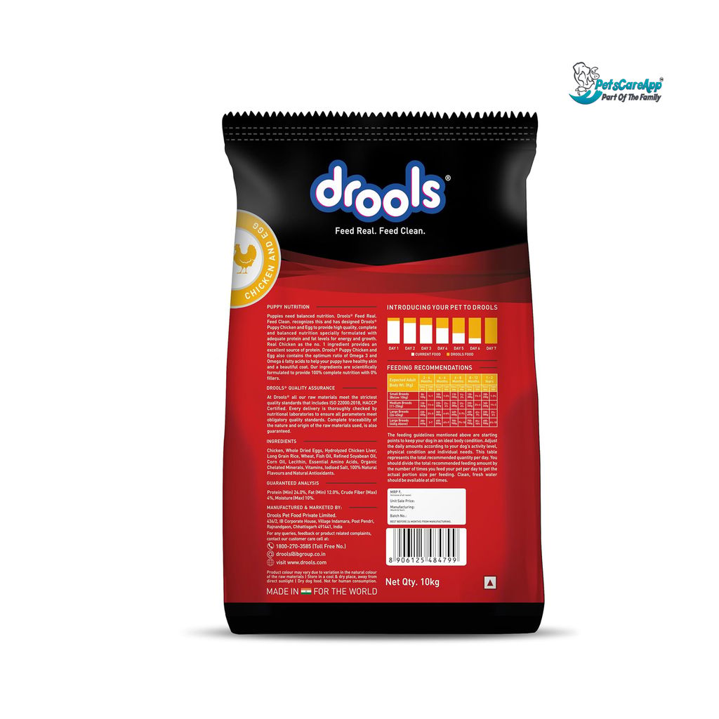 Drools Puppy Dry Dog Food Chicken and Egg view 2
