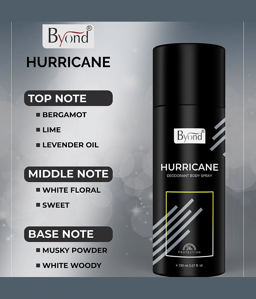 BYOND Hurricane Deodorant Spray for Men 150 ml ( Pack of 1 ) view 2