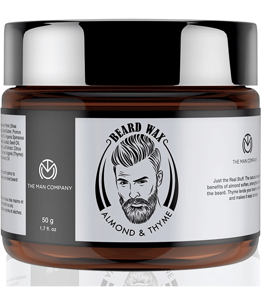 The Man Company Beard Wax/Softener Beard Styling For Men with Almond & Thyme Oil For Growing Beard Faster - 50gm view 2
