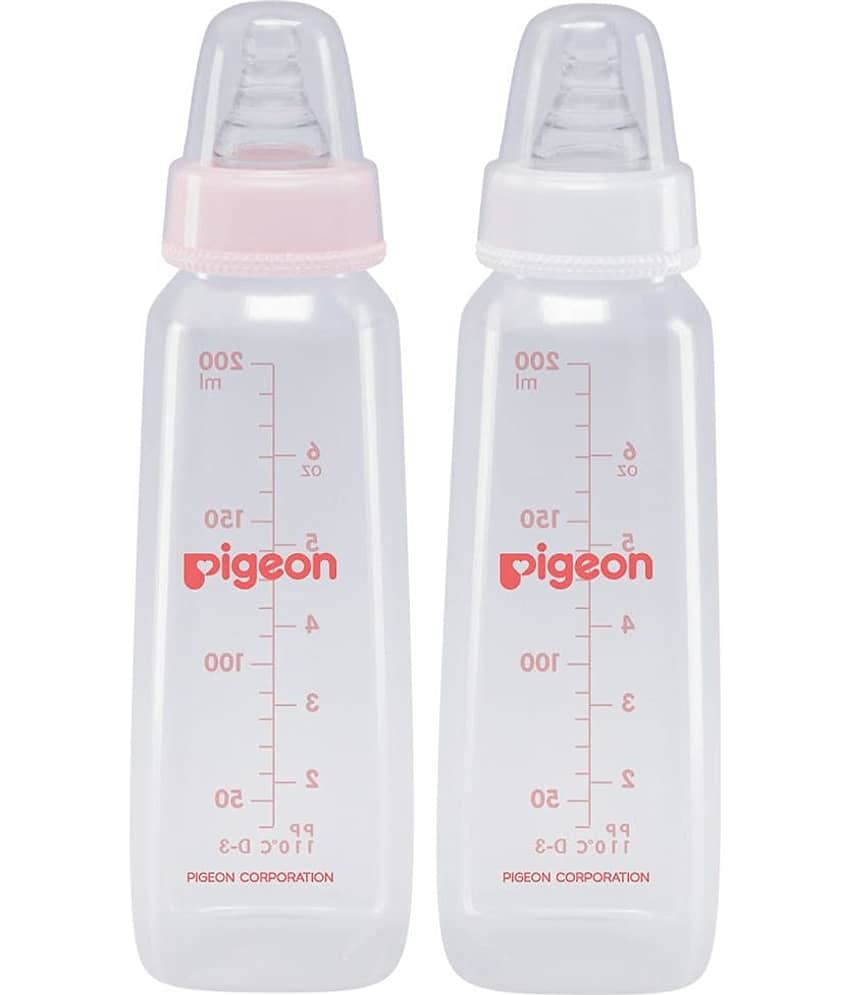 Pigeon - 200 Pink Feeding Bottle ( Pack of 2 )