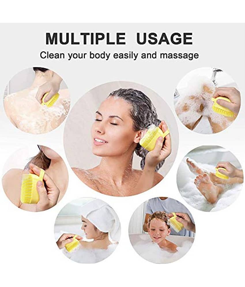 Gatih Scrubber Bathing Brush with Liquid Soap Dispenser No Handle Body Brush view 2