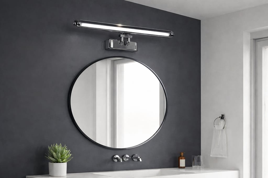 SPARKWORLD LED Picture Light 6W Warm White | Adjustable Wall Mounted Painting Light | Chrome Finish Wall Lamp (LX776WL) | Colour: LX776WL|6W|PB view 2