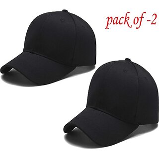 EAGLEBUZZ Solid, Self Design Snapback Cap (Pack of 2) view 2