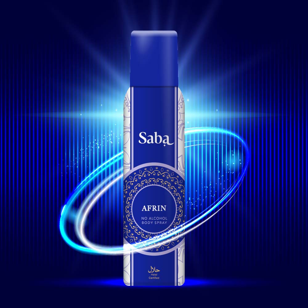 Saba Afrin No alcohol Perfumed Body spray deodorant 150 ml view 2