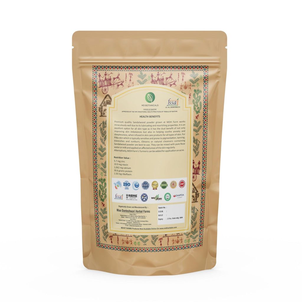 MD Botanicals Sandalwood Powder 100gm Natural Skincare Solution for Radiant Complexion view 2