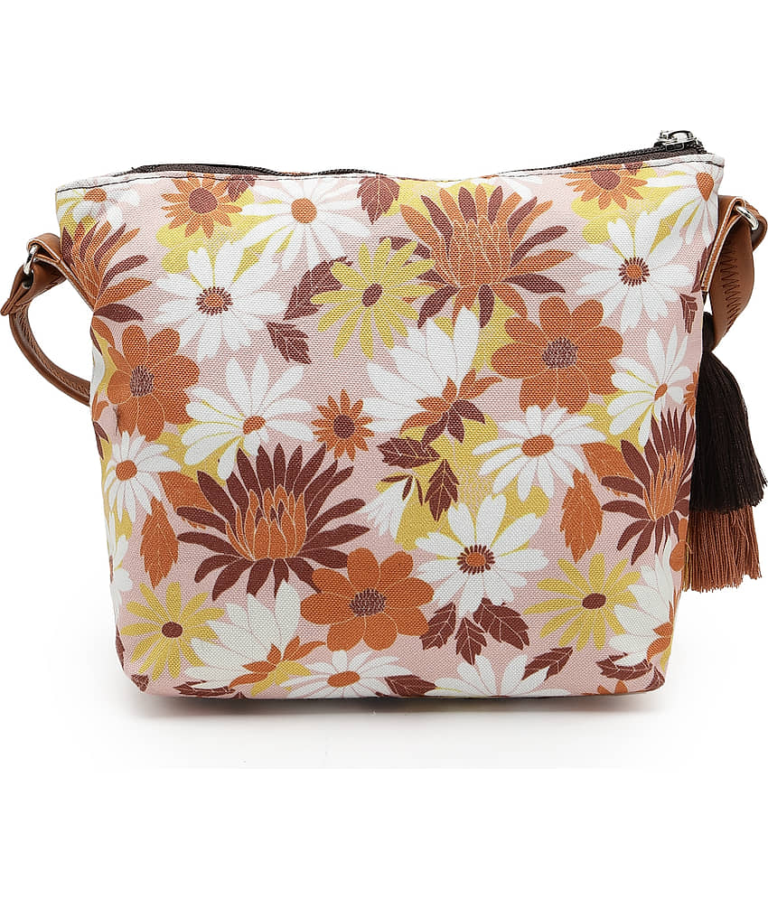 Anekaant Sling Bag Cotton Set of 1 ( Pink ) view 2