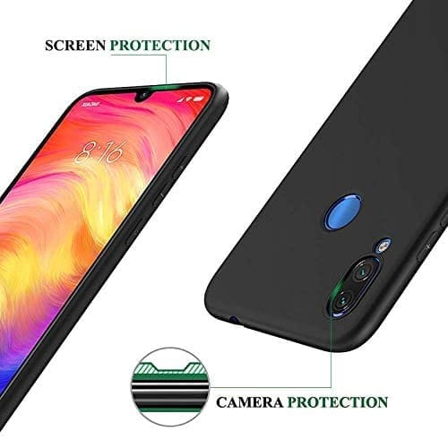 Faircost Back Cover for Redmi Note 7 Pro (Silicone | Black) view 2