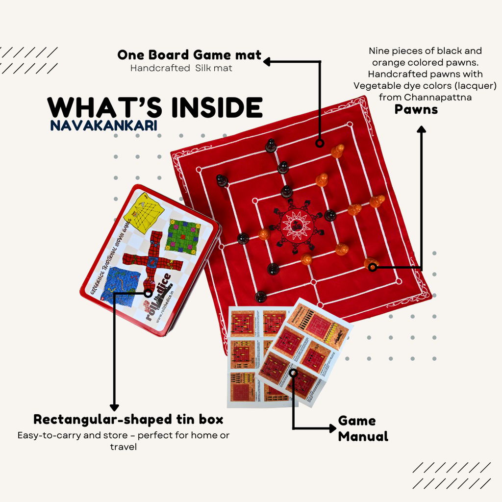 Navakankari - Traditional Board Game (pack of 2) (pack of 2) view 2