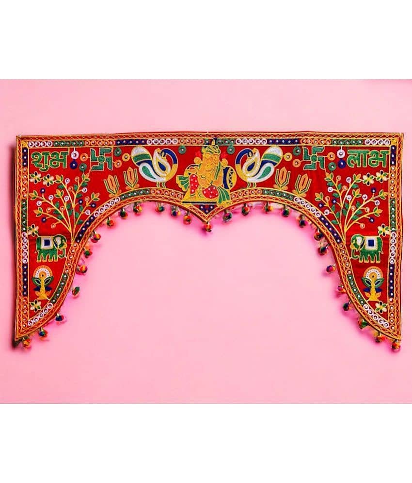 TORNORY Handmade Bandarwal Toran 4 ft Multi ( Pack of 1 )