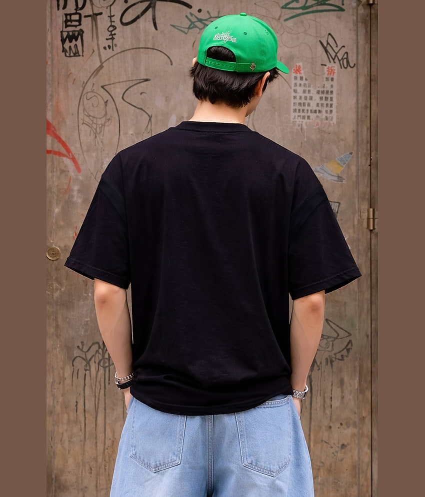 FTX Men 100% Cotton Oversized Fit Printed T-Shirt ( White ) view 2