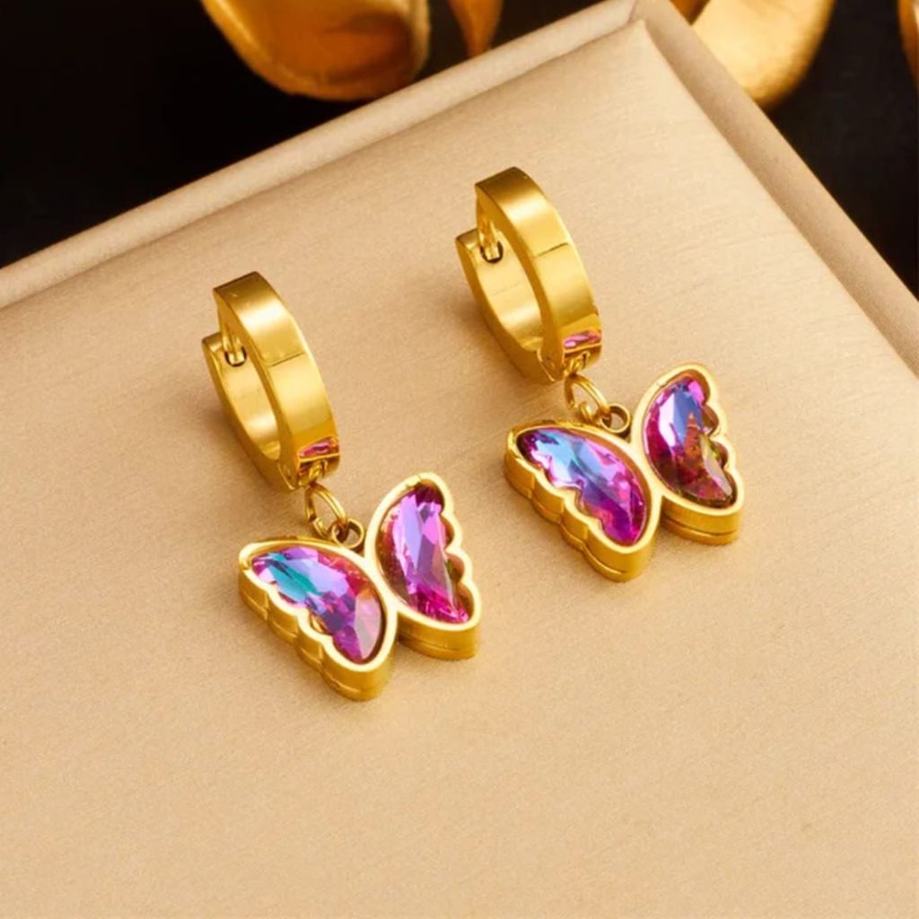 Aura Butterfly Hoops