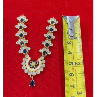 Blue AD Necklace for Deity Idols - Suitable for Laddu Gopal Size 5 and 6 view 2