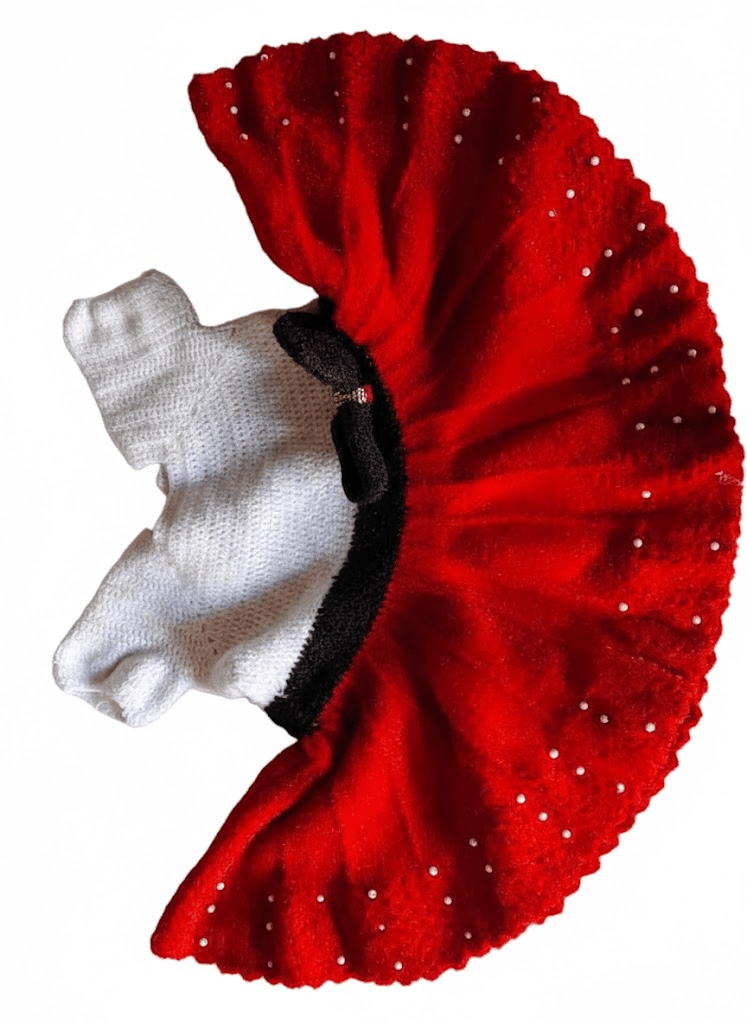 RED CHILD FROCK view 2