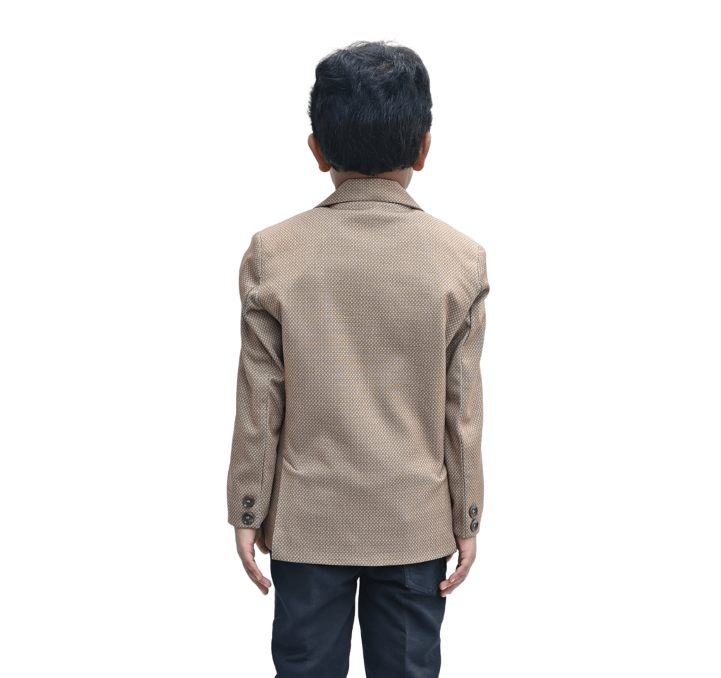 JOYHAAT Kids Boy's Blazer For Party/Wedding/Formal/Festival With Brown Color view 2