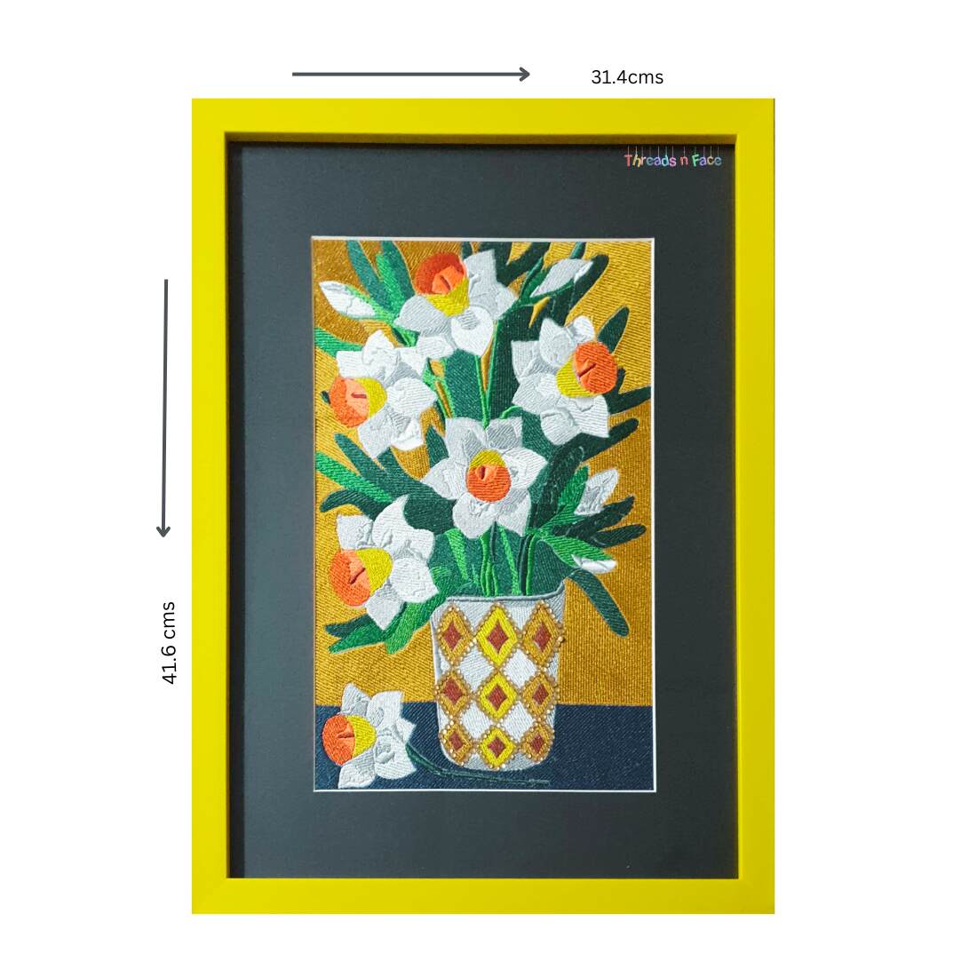 Yellow Flowers with Yellow Flower Pot view 2