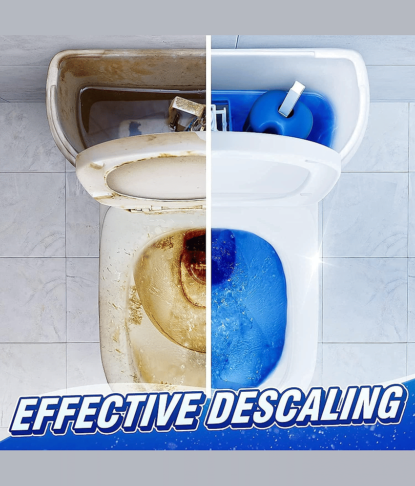 10 Pcs Toilet Bowl Deodorizer Cleaner Powerful Automatic Flush Toilet cleaner tablet/Automatic Toilet Bowl Cleaner Tablets Stain Remover Bathroom Flush Tank Blue Tab Tablet view 2