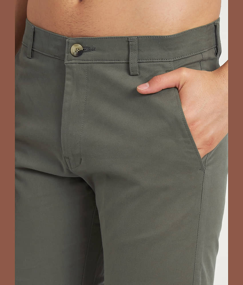 RAGZO Regular Flat Men's Chinos - Olive Green ( Pack of 1 ) view 2