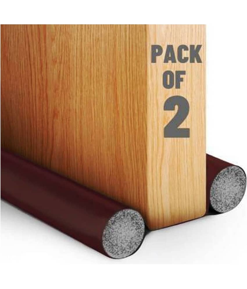 Excent Door Bottom Sealing Strip Guard For Door (Size-39 inch) (Pack of 2 ) (Brown) Door Seal