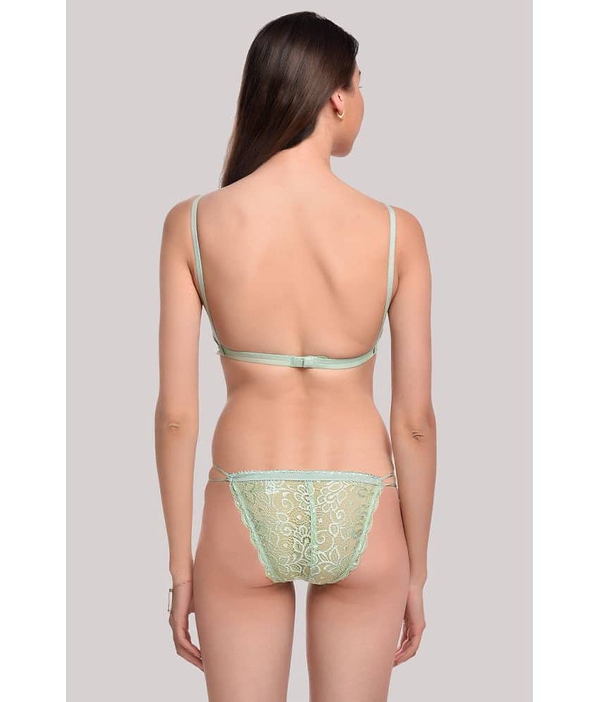 LadySoft Pack of 3 Lace Women's Bra & Panty Set ( Multicolor ) Bikni-Set view 2