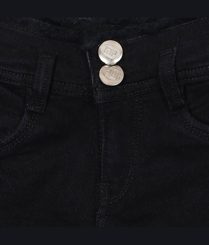 Arshia Fashions Girls Denim Jeans ( Pack of 1 , Black ) view 2