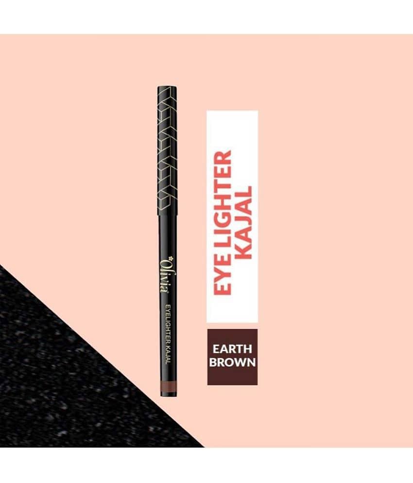 Olivia Eye Lighter Kajal - Long Lasting, Waterproof, Smudgeproof & Matte Finish (Brown, 0.3 g) view 2