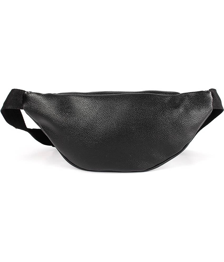 CIMONI Travel Waist Bag P.U. Black Waist Pouch view 2