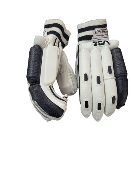 VR3 INTERNATIONAL | VR3 VK Edition Black Cricket Batting Gloves – Pro-Level Comfort & Protection view 2