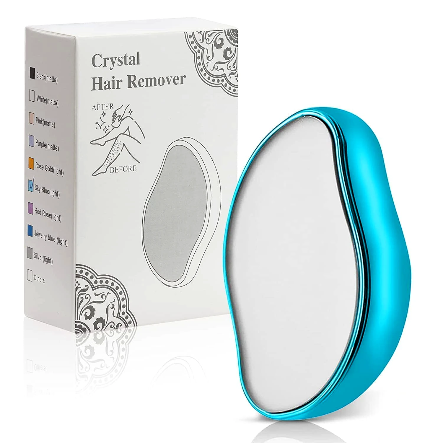 SP Crystal Hair Eraser for Women & Men - Nano Hair Remover for Arms, Legs, Back & Reusable Safe Crystal Hair Eraser for Physical Hair Removal(multicolor) by GIR FARMER