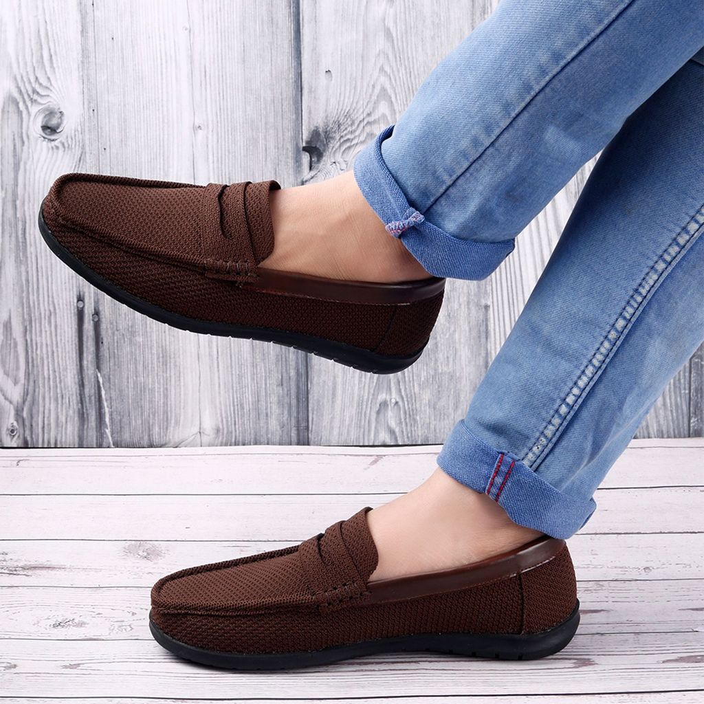 Men's Faux Leather Breathable Fabric Stylish Loafers view 2