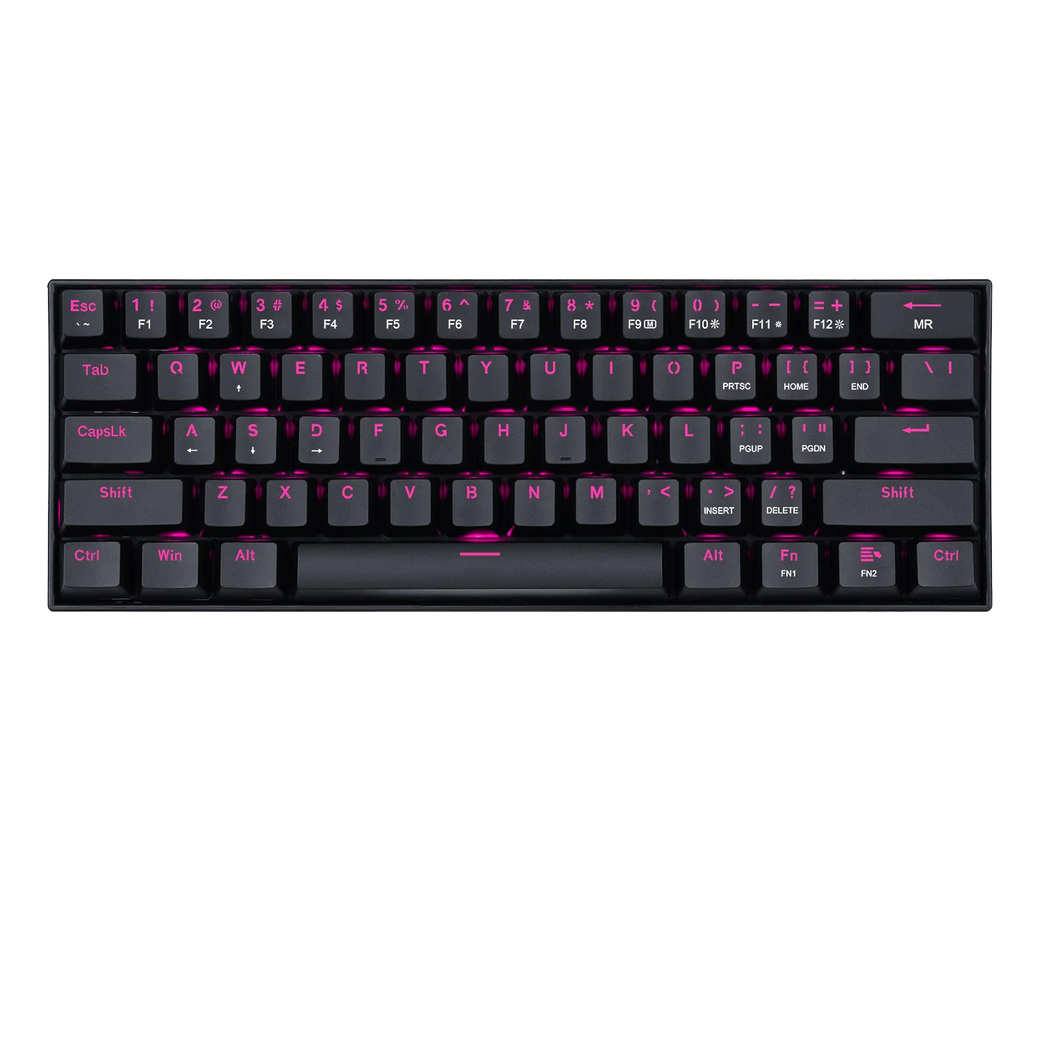 Redragon Dragon Born K630 - 60% Wired Mechanical Keyboard Pink LED (Brown Switch)