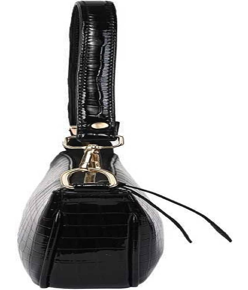 SAKWOODS - Black PU Shoulder Bag view 2