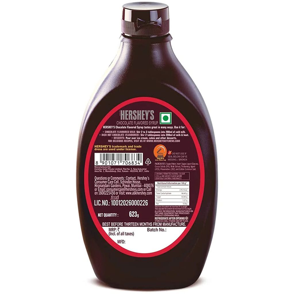 HERSHEY'S Chocolate Flavored Syrup | Delicious Chocolate Flavor | 623 gm view 2