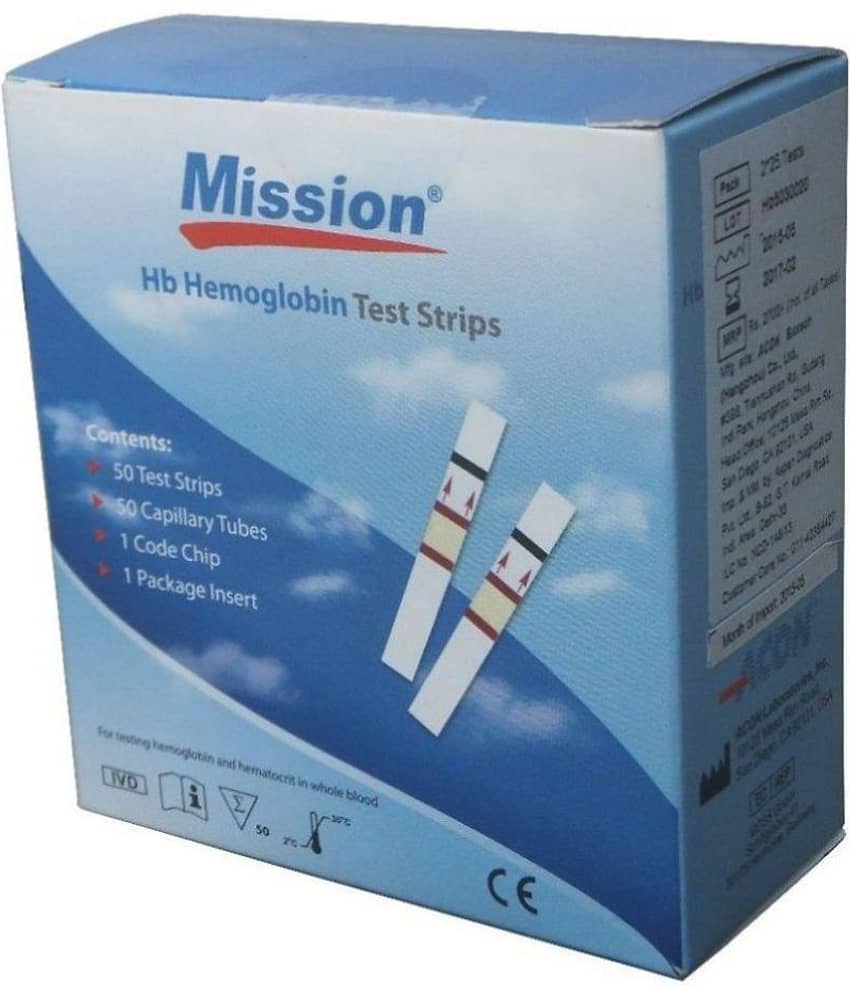 Mission Hb Hemoglobin 50 Test Strips