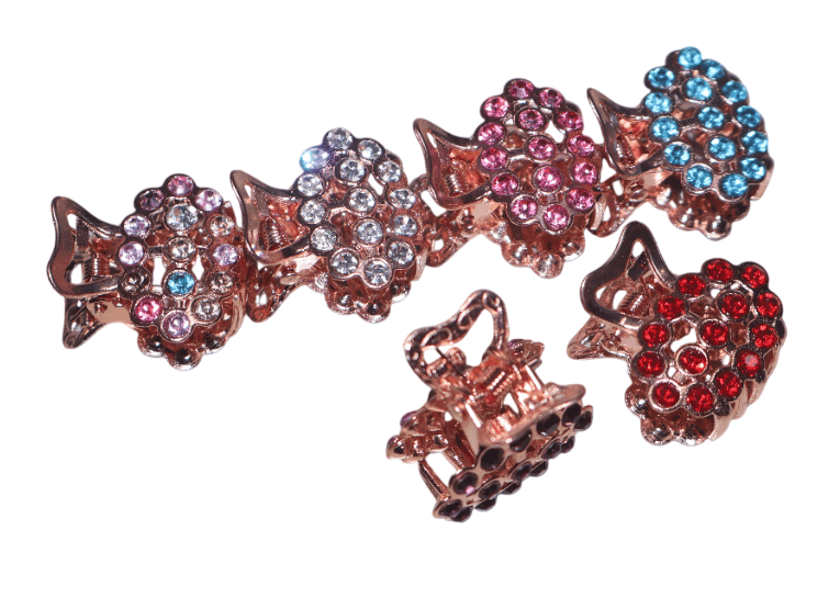 Gemstone Hair Claw Clips Set - Sparkling Hair Accessories view 2