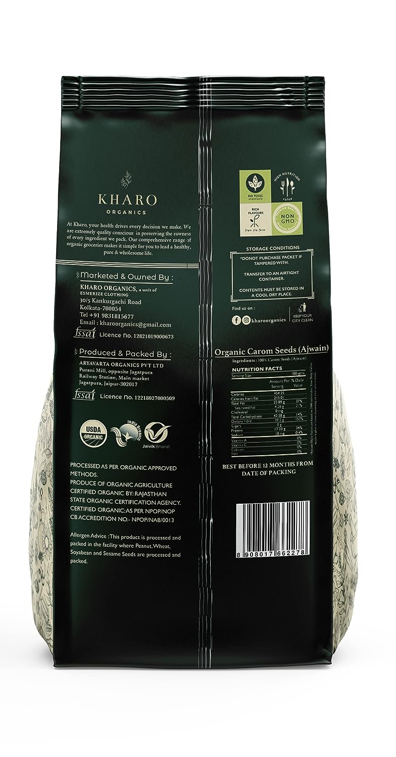 Kharo Organics Ajwain 100 Gms Pack Of 3 view 2